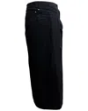 Loewe Womens Black Deconstructed High-waist Asymmetric Denim Midi Skirt In Black