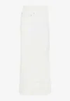 Loewe Deconstructured Maxi Skirt In White