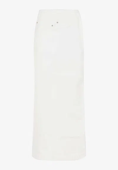 Loewe Deconstructured Maxi Skirt In White