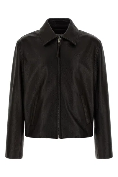 Loewe Deer Skin Jacket In Black