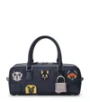 Loewe X Louis Wain Amazona 23 Top-handle Bag In Denim In Blue