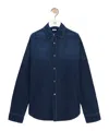 Loewe Button-up Denim Shirt In Black