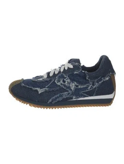 Pre-owned Loewe Denim Athletic Sneakers In Blue