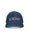 Loewe Denim Baseball Cap In Blue