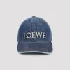Loewe Denim Baseball Cap In Blue
