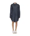 LOEWE DENIM CHAIN SHIRT DRESS