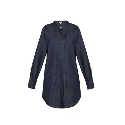 Loewe Denim Chain Shirt Dress Women