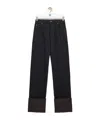Loewe Denim Cuffed Jeans In Black