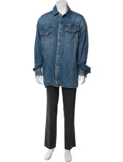 Pre-owned Loewe Denim Denim Jacket In Blue