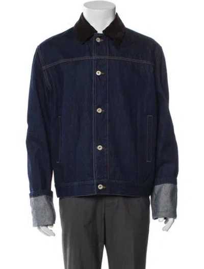 Pre-owned Loewe Denim Denim Jacket In Blue