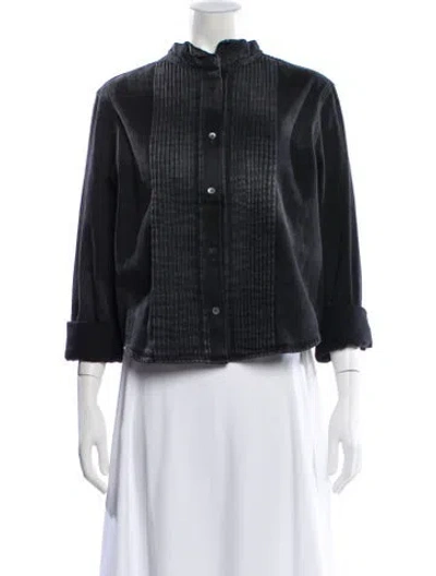 Pre-owned Loewe Denim Evening Jacket In Black