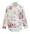 Loewe Floral-print Button-down Overshirt In Multi