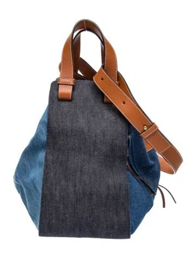 Pre-owned Loewe Denim Hammock Vintage In Blue