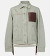 Loewe Workwear Jacket In Denim In Gray