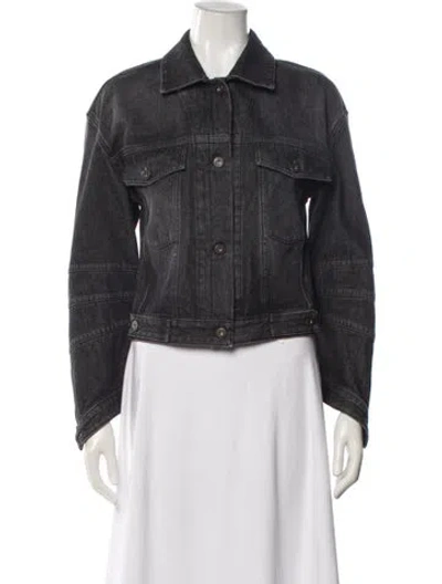 Pre-owned Loewe Denim Jacket In Black