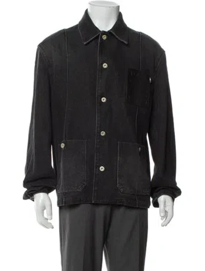 Pre-owned Loewe Denim Jacket In Black
