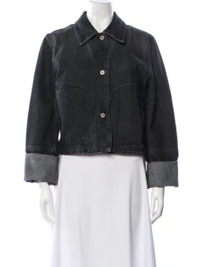 Pre-owned Loewe Denim Jacket In Black