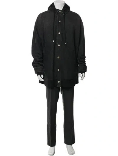 Pre-owned Loewe Denim Jacket In Black/blue