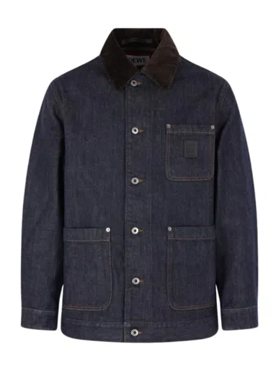 Loewe Denim Jacket In Blue