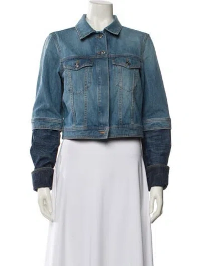 Pre-owned Loewe Denim Jacket In Blue