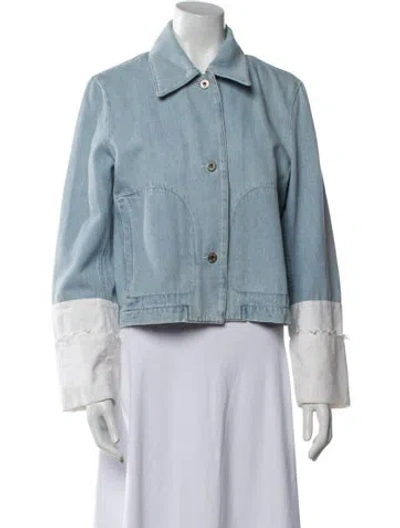 Pre-owned Loewe Denim Jacket In Blue