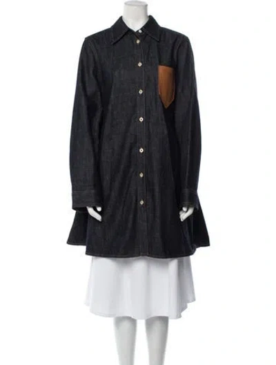 Pre-owned Loewe Denim Jacket In Blue