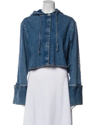 Pre-owned Loewe Denim Jacket In Blue