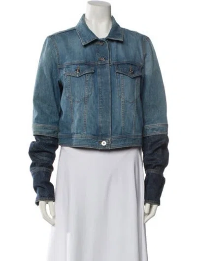 Pre-owned Loewe Denim Jacket In Blue