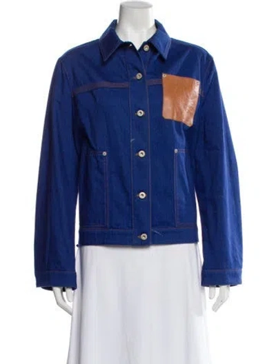 Pre-owned Loewe Denim Jacket In Blue