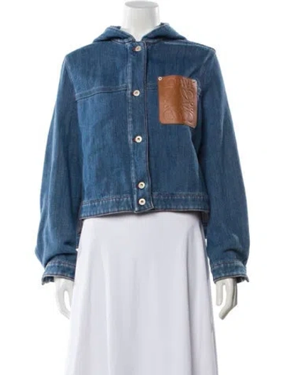 Pre-owned Loewe Denim Jacket In Blue