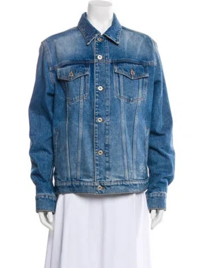 Pre-owned Loewe Denim Jacket In Blue