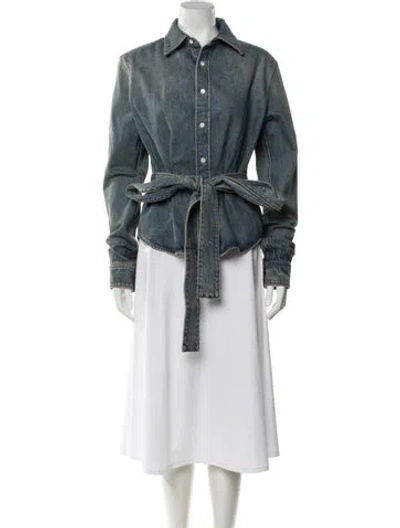 Pre-owned Loewe Denim Jacket In Blue