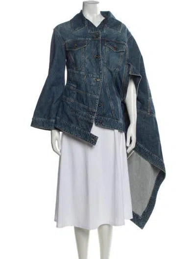 Pre-owned Loewe Denim Jacket In Blue