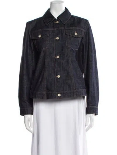 Pre-owned Loewe Denim Jacket In Blue