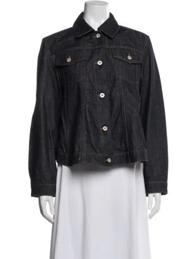 Pre-owned Loewe Denim Jacket In Blue