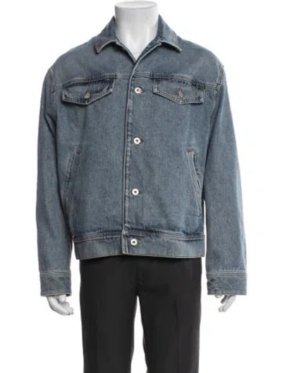 Pre-owned Loewe Denim Jacket In Blue