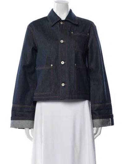 Pre-owned Loewe Denim Jacket In Blue