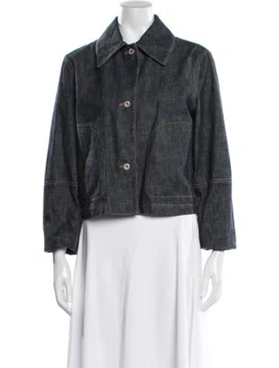 Pre-owned Loewe Denim Jacket In Blue