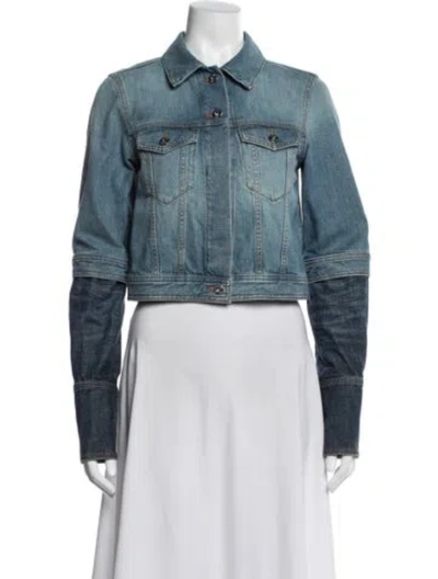 Pre-owned Loewe Denim Jacket In Blue