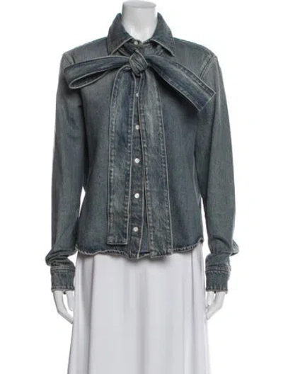 Pre-owned Loewe Denim Jacket In Blue
