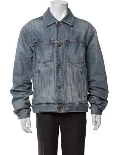 Pre-owned Loewe Denim Jacket In Blue