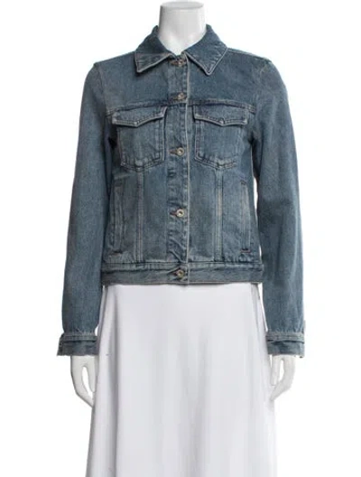 Pre-owned Loewe Denim Jacket In Blue