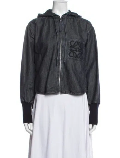 Pre-owned Loewe Denim Jacket In Blue