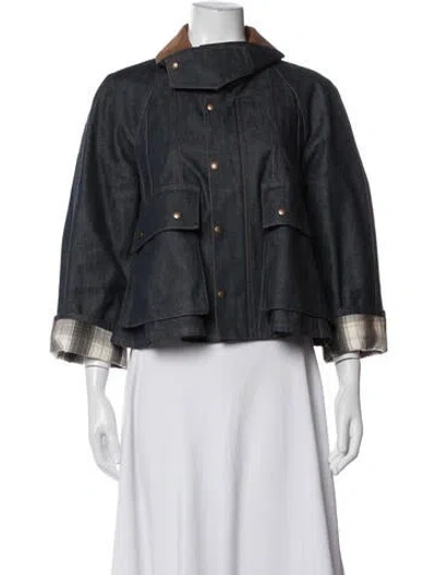 Pre-owned Loewe Denim Jacket In Blue