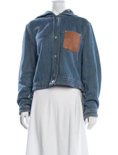 Pre-owned Loewe Denim Jacket In Blue