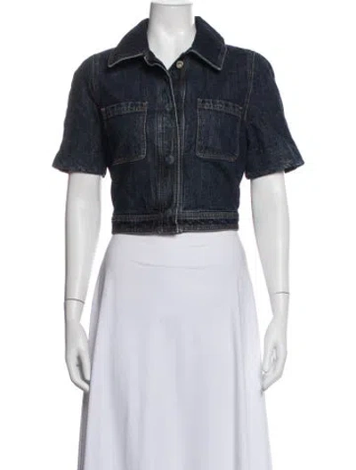 Pre-owned Loewe Denim Jacket In Blue