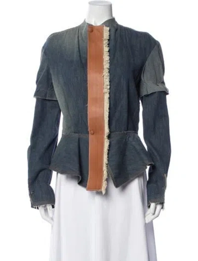 Pre-owned Loewe Denim Jacket In Blue