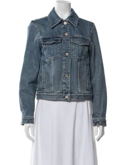 Pre-owned Loewe Denim Jacket In Blue