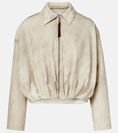 Loewe Denim Jacket In Brown