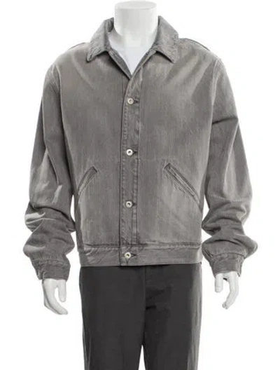 Pre-owned Loewe Denim Jacket In Gray